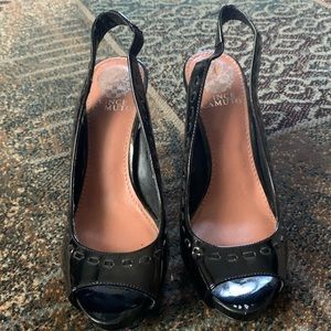 Vince Camuto Patent Leather Sling Backs